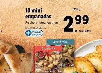 Lidl 10 mini empanadas offre