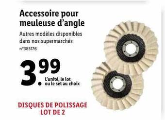 Lidl Accessoire pour meuleuse d'angle offre