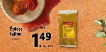 Lidl Épices tajine offre