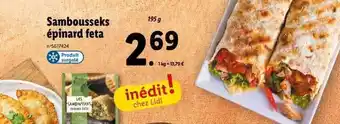 Lidl Sambousseks épinard feta offre