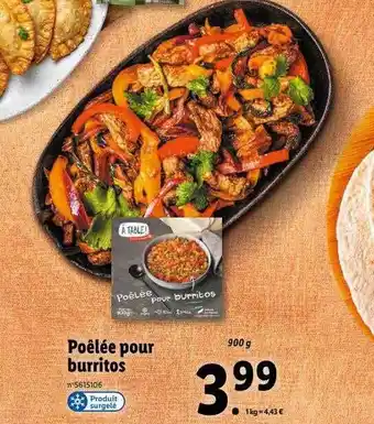 Lidl Poêlée pour burritos à table! offre
