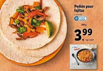 Lidl Poêlée pour fajitas offre