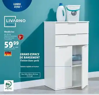 Lidl Meuble bas livarno home offre