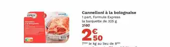 Cannelloni à la bolognaise