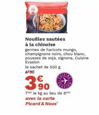 Picard Nouilles sautées à la chinoise offre