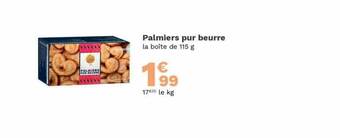 Palmiers pur beurre