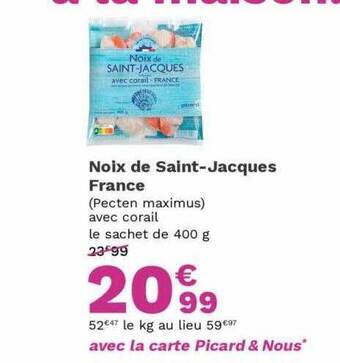 Picard Noix de saint-jacques france offre