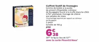Picard Coffret festif de fromages offre