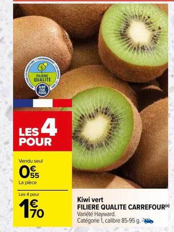 Carrefour Kiwi vert filière qualité carrefour offre