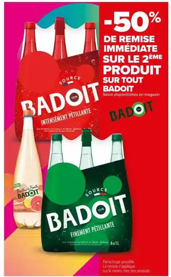 Carrefour Produit badoit offre