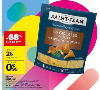 Carrefour Ravioli saint jean offre