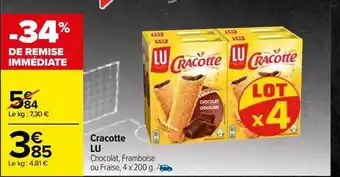 Carrefour Cracotte lu offre