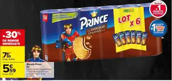 Carrefour Biscuits prince lu offre