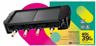 Carrefour Appareil à raclette mandine offre