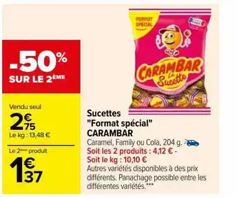 Carrefour Sucettes offre