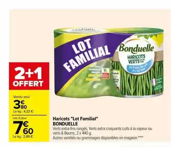 Carrefour Haricots offre