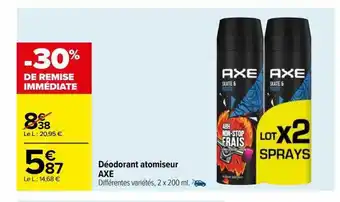 Carrefour Déodorant atomiseur axe offre