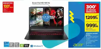 Carrefour Ordinateur portable gaming offre