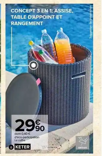 Carrefour Le coffre keter offre