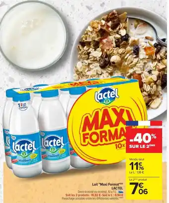 Carrefour Lait offre