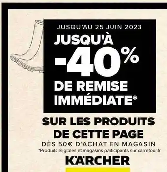 Carrefour Produits kärcher offre