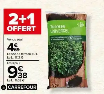 Carrefour Terreau universel 40 l carrefour offre