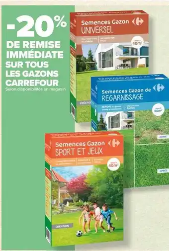 Carrefour Gazons carrefour offre