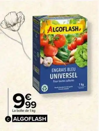Carrefour Engrais bleu universel algoflash offre