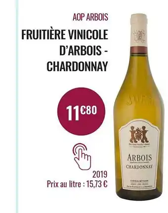 Nicolas Aop arbois fruitière vinicole d'arbois - chardonnay offre