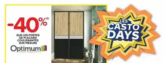 Castorama Portes de placard coulissantes sur mesure optimum offre