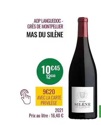 Nicolas Aop languedoc - grès de montpellier mas du silène offre