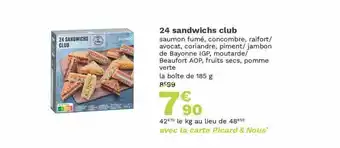 24 sandwichs club