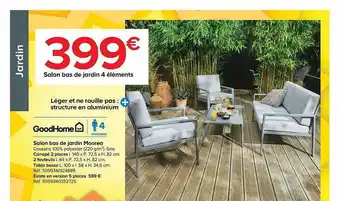 Castorama Salon bas de jardin moorea goodhome offre