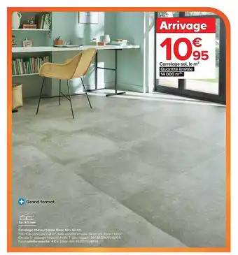 Castorama Carrelage intérieur uper blanc 60 x 60 cm offre