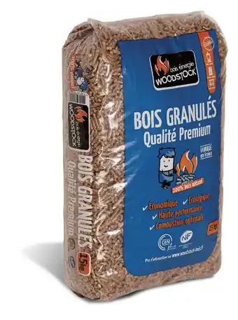 Woodstock Granulés de bois qualité premium - 15kg