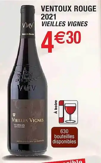 Ventoux rouge 2021 vieilles vignes