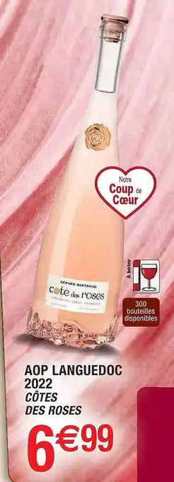 Cora x Carrefour Aop languedoc 2022 côtes des roses offre