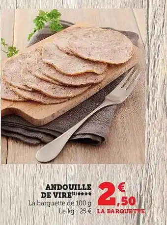 Hyper U Andouille de vire offre