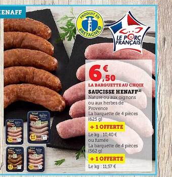 Hyper U Saucisse henaff offre