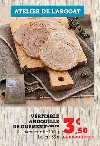 Hyper U Véritable andouille de guémené offre