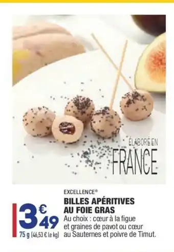ALDI Billes Apéritives au Foie Gras offre