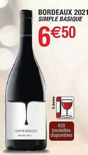Cora x Carrefour Bordeaux 2021 simple basique offre