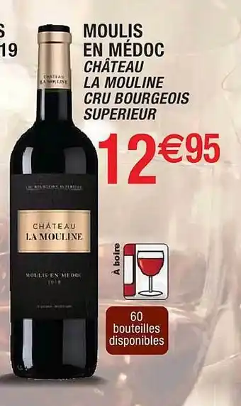 Cora x Carrefour Moulis en médoc château la mouliné cru bourgeois supérieur offre