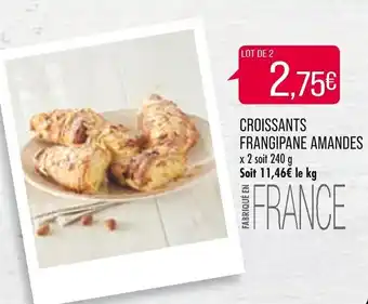 Match Croissants frangipane amandes offre