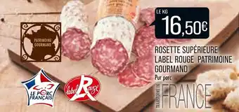 Match Rosette supérieure label rouge patrimoine gourmand offre