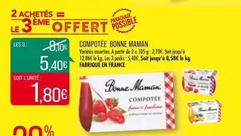 Match Compotée BONNE MAMAN offre