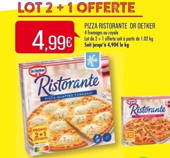 Match Pizza ristorante DR OETKER offre