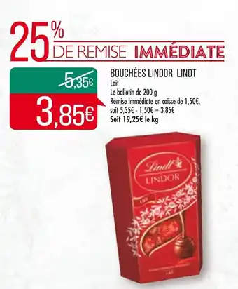 Match Bouchées lindor LINDT offre