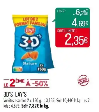 Match 3D'S LAY'S offre