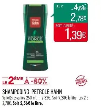 Match Shampooing petrole hahn offre